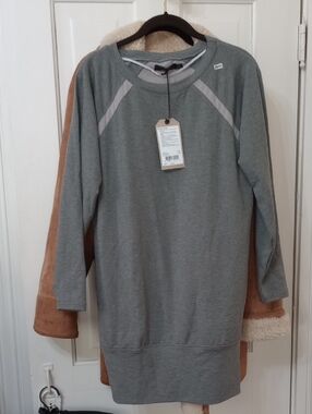 NWT PRANA Ashy Grey Rosie Dress